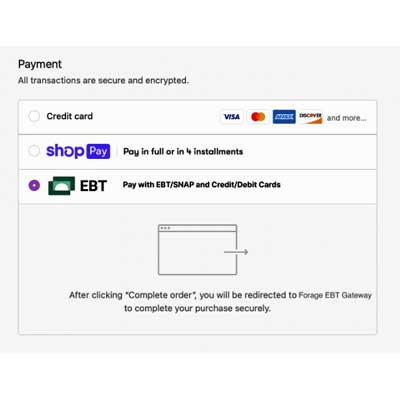 EBT Online Payment