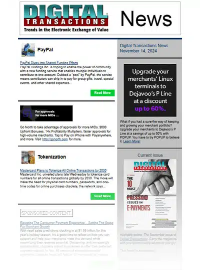 PayPal’s Shared Payments Tool; Mastercard’s Grand Tokenization Plan; Blackhawk Debuts eGift Card Links