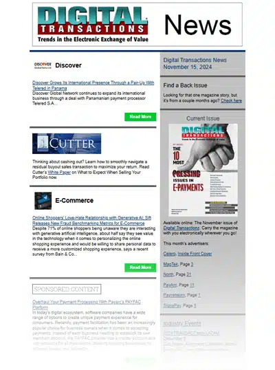 Celero Marks Another Acquisition and other Digital Transactions News briefs from 11/15/24